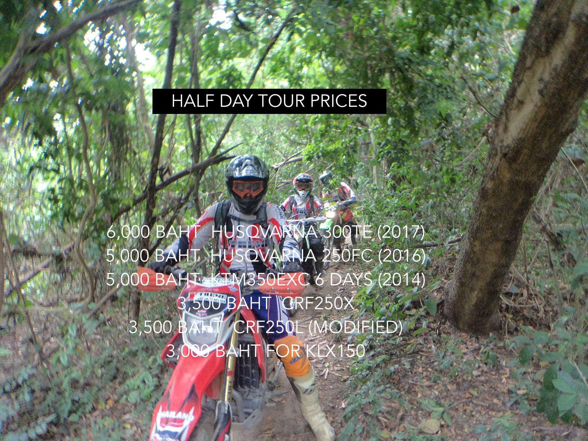 Riders on a jungle trail in Pattaya